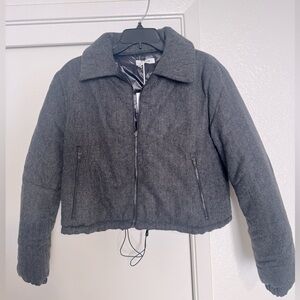Thakoon NWT Herringbone/Puffer Bomber Jacket Lightweight & Warm Reversible XS